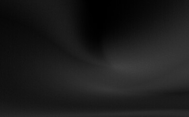 Obraz premium illustration of thick black smoke moving in the darkness with a very subtle play of black to dark gray gradient