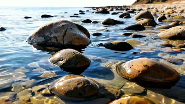 Algeria coast , rocks in the water