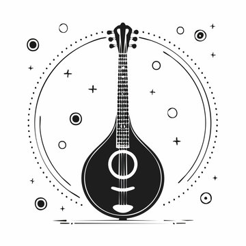 Mandolin Musical Instrument Illustration
