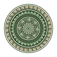 Fototapeta premium Floral Mandala Circular Ornament Luxury Decorative Design