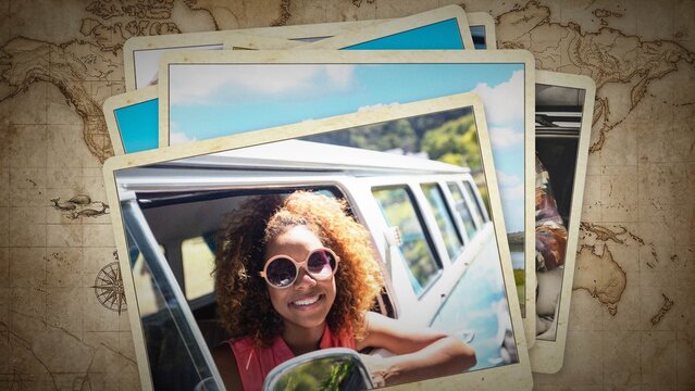 Vintage Travel Photo Collage Slideshow