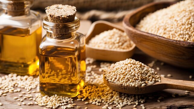 Discover the Rich Aroma and Nutrition of Sesame Oil &ndash; Traditional Flavorful Oil for Cooking, Seasoning and Health Care