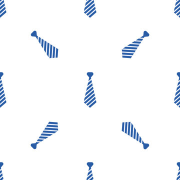 Blue striped ties for father day celebration pattern isolated on transparent background