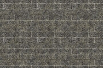Fototapeta premium 3d dark gray stone brick wall texture. dark industrial concept. abstract background concrete block rough surface for wallpaper architectural design. advertising. 3d render.