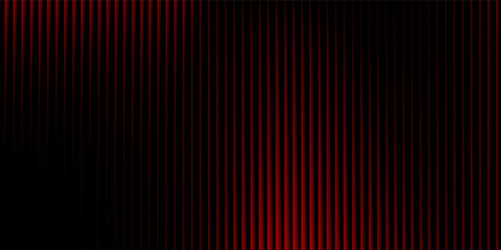 Vivid glass gradient in shades of Red and Black with abstract waves and ribbing, glowing on a contrasting black background. A neon glow effect adds dynamism and visual impact to the design.