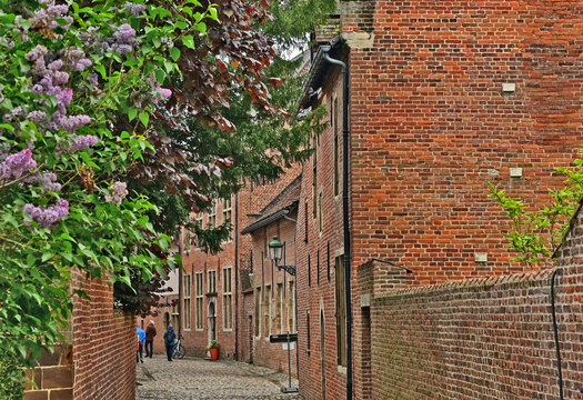 Lovanio (Leuven), case, strade e costruzioni dell'antico Beghinaggio (Groot Begijnhof Leuven), Fiandre,  Belgio