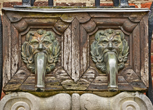 Lovanio (Leuven), case, strade e costruzioni dell'antico Beghinaggio (Groot Begijnhof Leuven), Fiandre,  Belgio