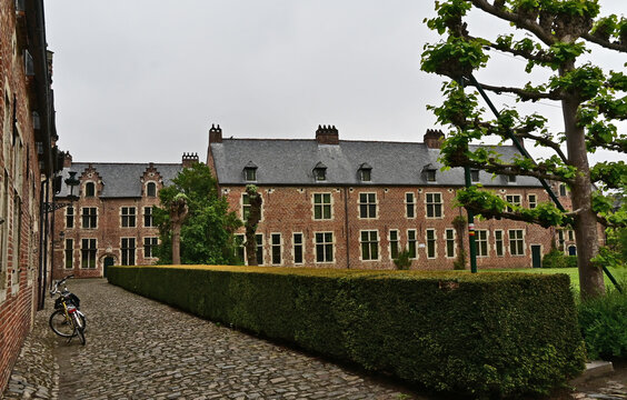 Lovanio (Leuven), case, strade e costruzioni dell'antico Beghinaggio (Groot Begijnhof Leuven), Fiandre,  Belgio