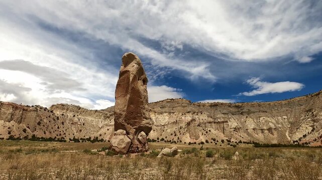 Utah 0429 Kodachrome Basin monolithic stone spires sandstone spires and columns called sand pipes or clastic dikes