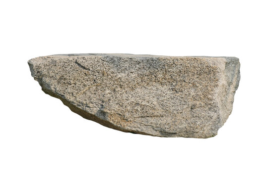 Rock isolated transparency background.