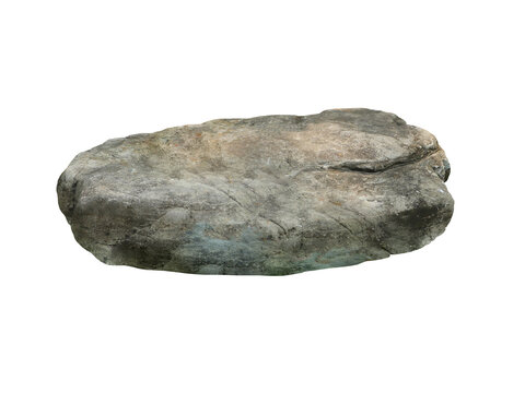 Rock isolated transparency background.