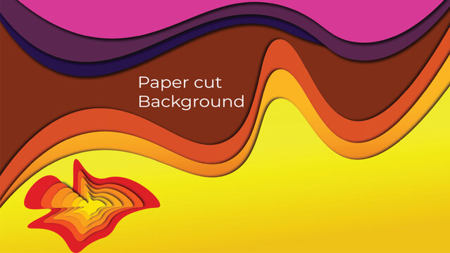 papercut background design 