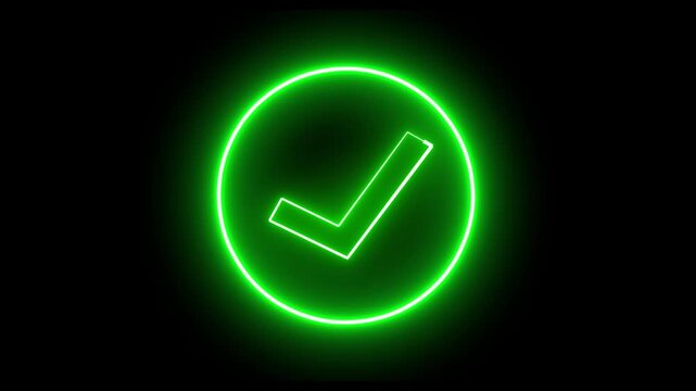 green Animated Tick Mark Icon