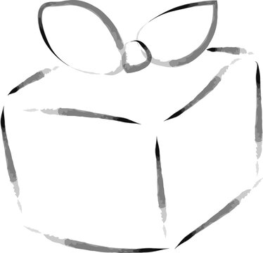 筆で描いた風呂敷包のイラスト