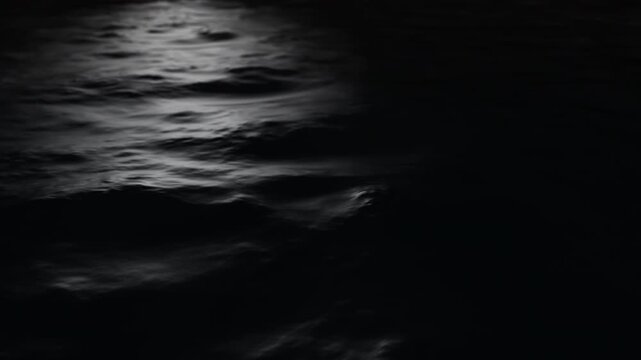 Abstract Black Liquid Waves Loop for Luxury Branding