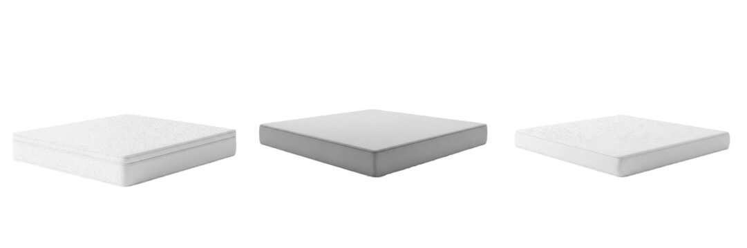 Slim Gray Memory Foam Mattress Topper for Bed Comfort, Modern Orthopedic Sleeping Surface for Bedroom Furniture Design, Breathable Fabric Mattress Pad Element.