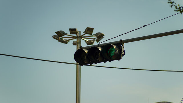 green traffic light acd Outdoor street structures