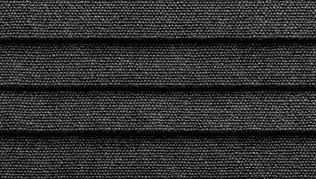 Dark Gray Textured Fabric with Horizontal Pleats Close-up.