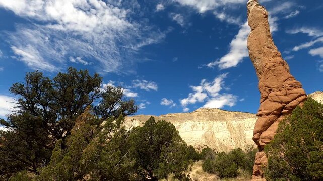 Utah 0383 Kodachrome Basin monolithic stone spires sandstone spires and columns called sand pipes or clastic dikes