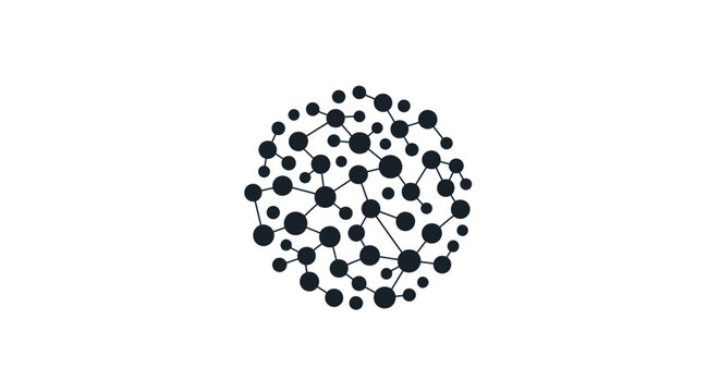 Black dots in a circular pattern.