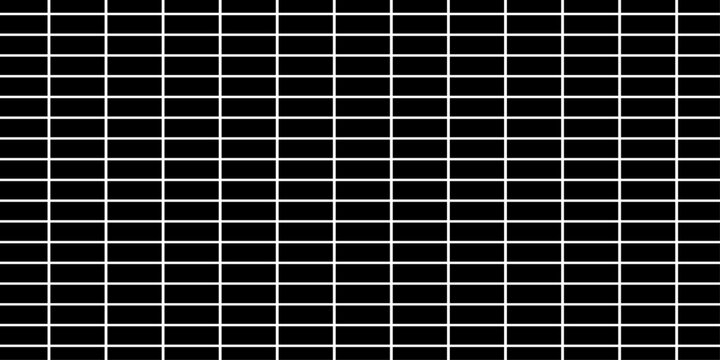 Abstract White Brick Wall Texture Seamless Vector Illustration with Realistic Masonry Pattern on a Deep Black Background.