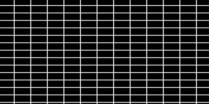 Abstract White Brick Wall Texture Seamless Vector Illustration with Realistic Masonry Pattern on a Deep Black Background.