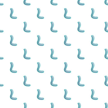 Blue letter ls forming a cute repeating pattern on a white background
