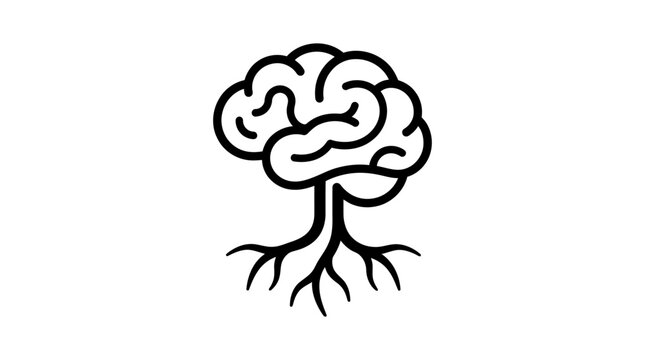 Brain tree concept illustration