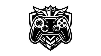 Gamepad shield emblem design © Wagiman Studio