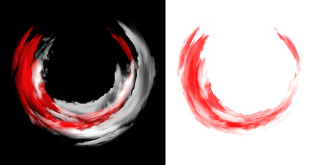dynamic white smoke swoosh, curved light trail set, isolated volcanic vortex portal, futuristic speed motion blur, red digital light flow, ethereal cosmic nebula graphic, mystical magic glow swirl © Noy