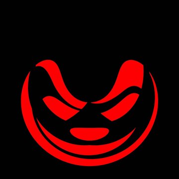 red devil face