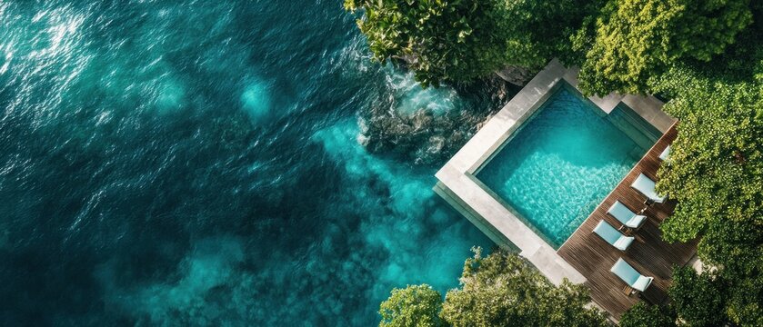 Luxury poolside getaway oceanfront relaxation and tranquility