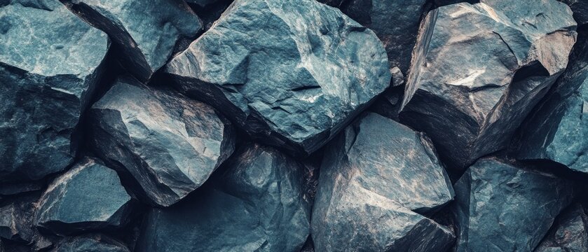 Dark teal rock formation texture background natural stone surface pattern