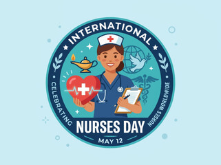 Fototapeta premium International Nurses Day 2024 Celebrating the Vital Role of Nurses Worldwide on May 12