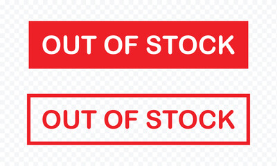 Out of stock stamp red rubber stamp on white background. out of stock stamp sign. out of stock stamp. out of stock sign. vector Illustration . EPS 10 . © Micro  Vector Market