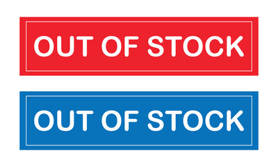 Out of stock stamp red rubber stamp on white background. out of stock stamp sign. out of stock stamp. out of stock sign. vector Illustration . EPS 10 . © Micro  Vector Market