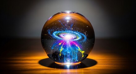 Abstract galaxy sphere art
