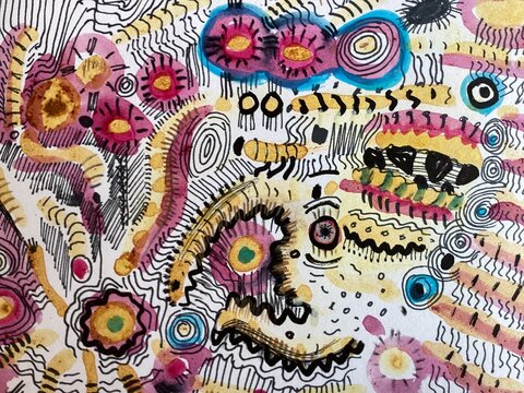 Abstract hand drawn background 