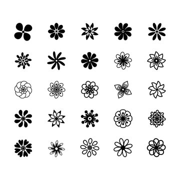 Floral Silhouette Icons Set &ndash; Decorative Flower Vector Collection
Flower Silhouette Icons &ndash; Botanical Black Floral Pack
Decorative Floral Icons Set &ndash; Nature Silhouette Vector
Flower Shape Icons &ndash; Bota
