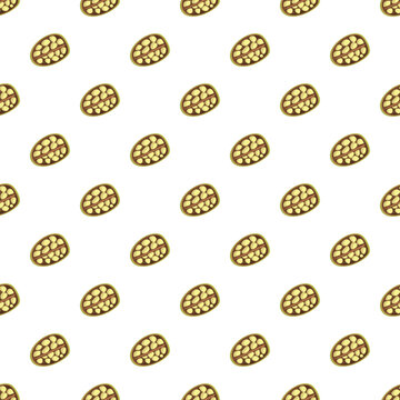 Jocote tropical fruit seamless pattern illustration background
