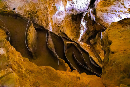 Scenic Underground Cave Trail in Carlsbad Caverns New Mexico