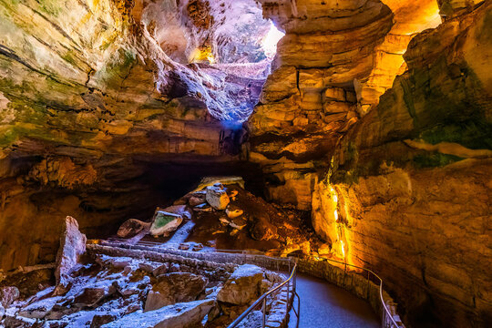 Scenic Underground Cave Trail in Carlsbad Caverns New Mexico