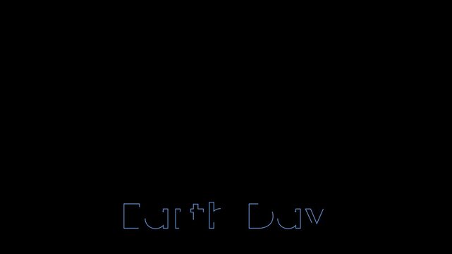 Earth Day and animated text effects