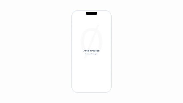 Ecommerce mobile application order confirmation popup with place order and think again buttons