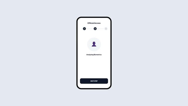 Mobile App Interface Showing Official Identity Verification Process With Document Scanning And Biometric Face Analysis