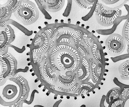 Abstract hand drawn background 