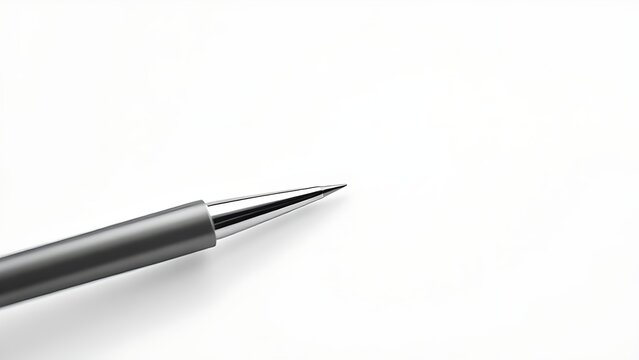 Professional microblading tool on clean white surface, precise lines and minimalist composition.