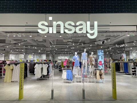  Lviv, Ukraine - April 23, 2026: Sinsay  store, popular fashion, casual clothes