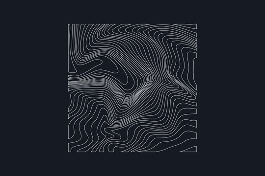wireframe topo elements vectors