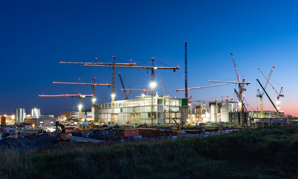 Erschlie&szlig;ung der Gro&szlig;baustelle